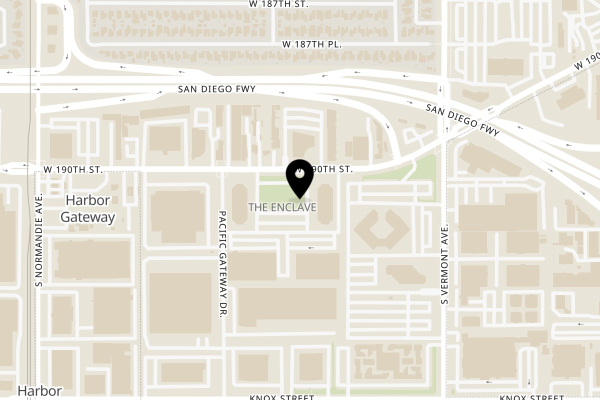 Map showing the location of Stoke Salad on 980 W 190th St Unit C2 in Torrance